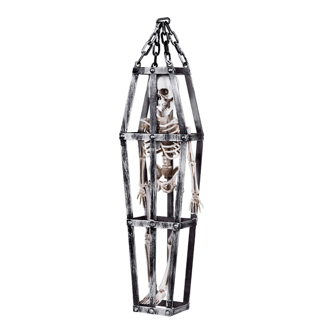 Halloween Squelette en cage 50cm