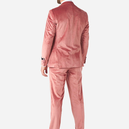 Velours rose clair Tuxedo Hommes <tc>OppoSuits</tc>