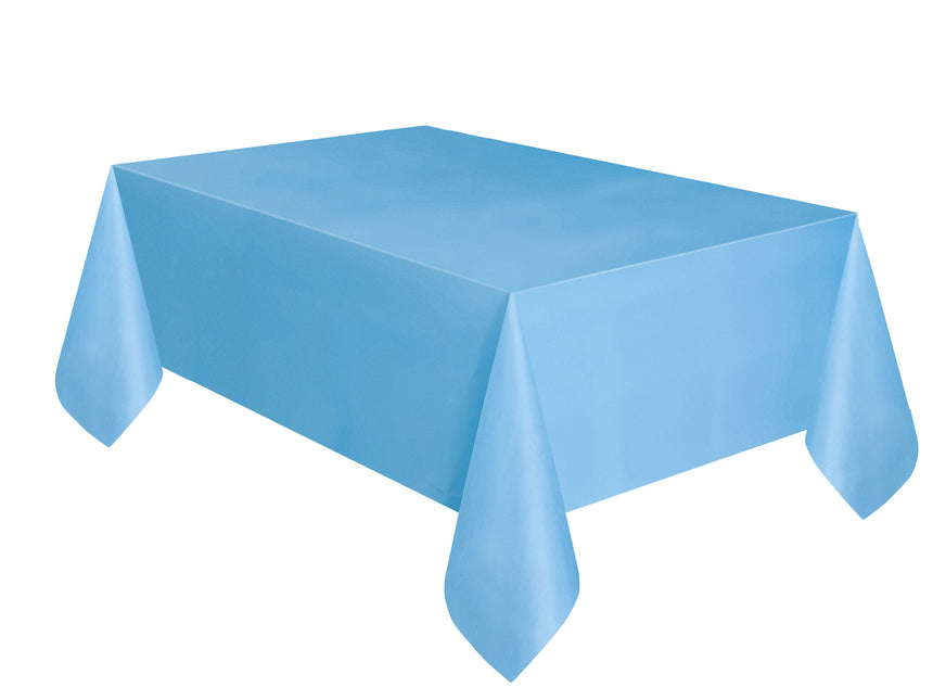 Nappe bleu clair en plastique 2.74m