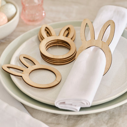 Décoration de table de Pâques Lapin en bois 6.5cm