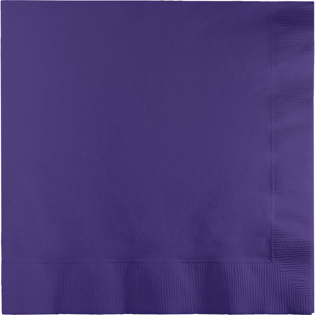 Serviettes de table violettes 3 couches 33cm 50pcs