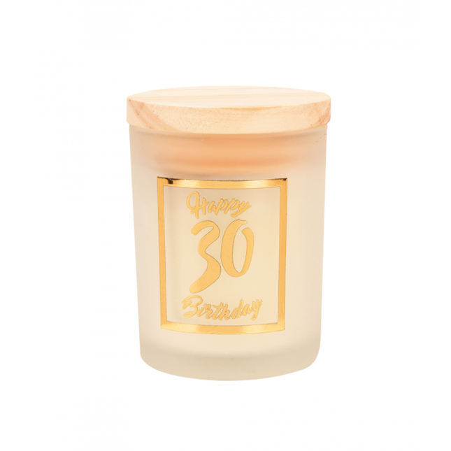 Bougie parfumée 30 ans de blanc