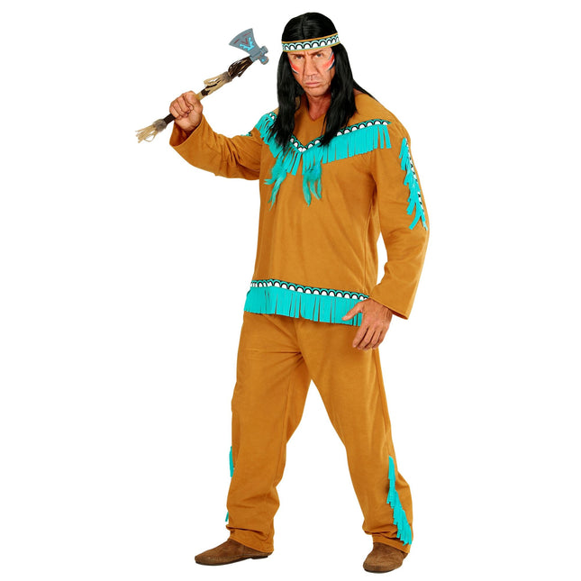 Costume indien Marron Bleu clair Hommes