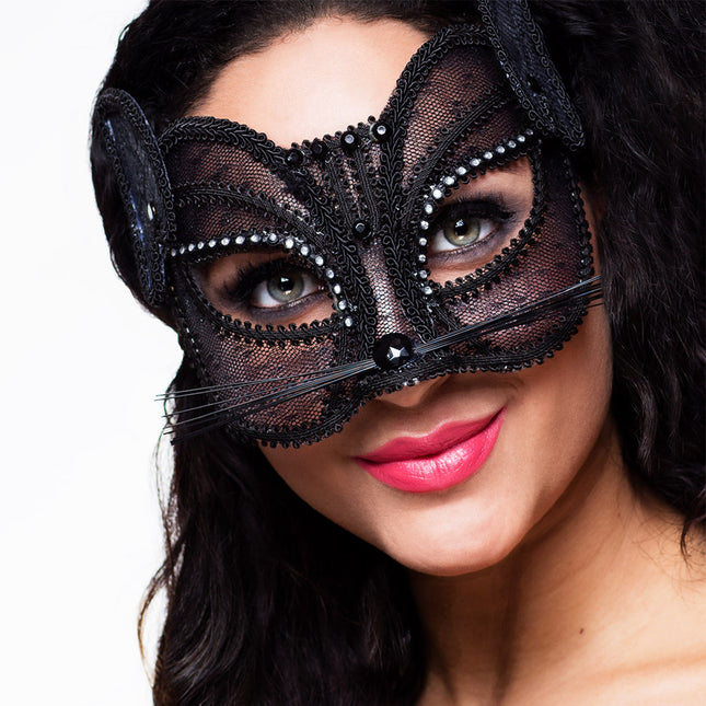 Masque pour les yeux en dentelle Chat