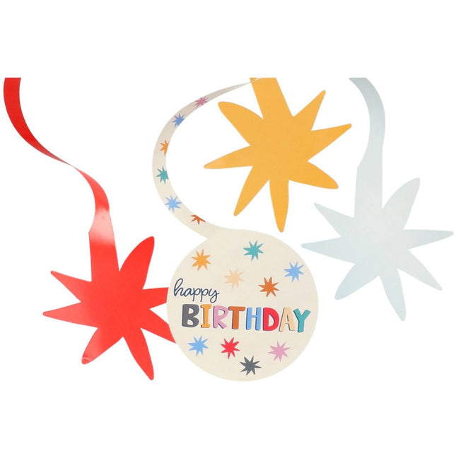 Happy Birthday Décoration suspendue colorée 6pcs