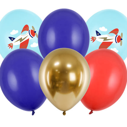 Ballons Airplane Mix 30cm 6pcs