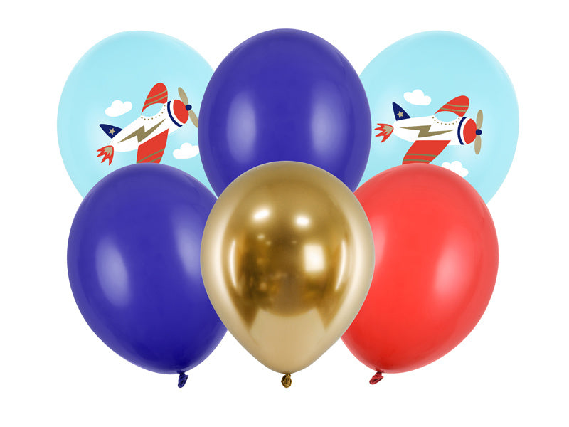 Ballons Airplane Mix 30cm 6pcs