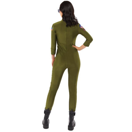 Adultes Costume Top Gun Jumpsuit Ladies