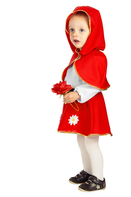 Costume de bébé chaperon rouge