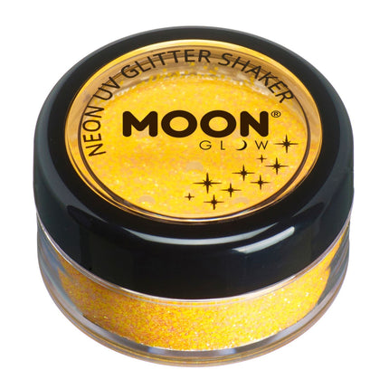 Moon Glow Neon UV Glitter Shakers Golden Yellow 5g