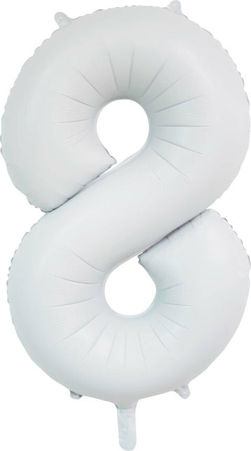 Ballon à figures blanc 8 ans Gloss 86cm