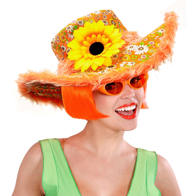 Chapeau orange Tournesol orange