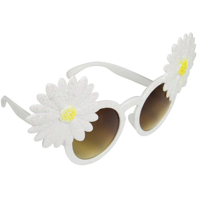 Verres Hawaii Fleurs blanches