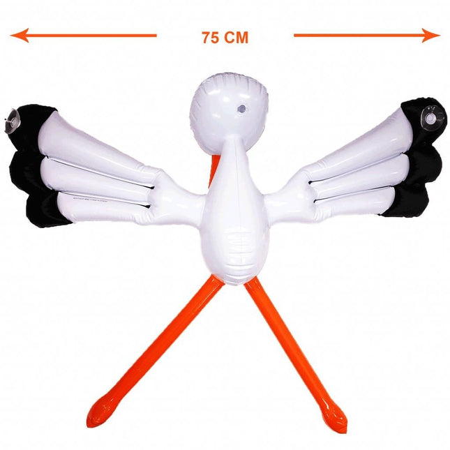 Cigogne de fenêtre gonflable 70cm