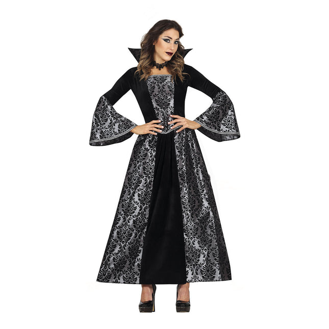 Robe d'Halloween Vampires Dames Argent