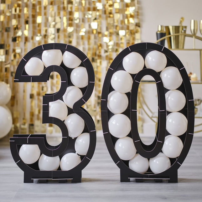 Ballons noirs Standard 30 ans