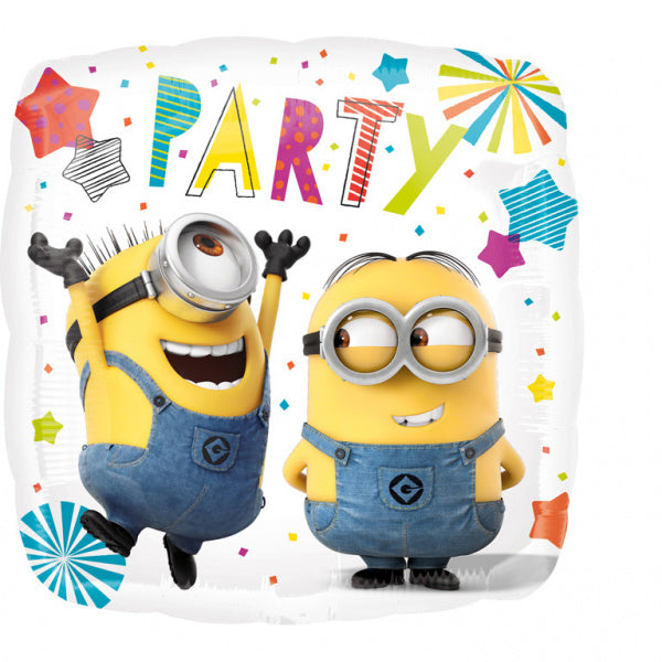 Minions Helium Balloon Party Square 43cm empty