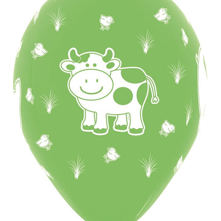 Ballons de baudruche Farm Animals Mix 30cm 25pcs