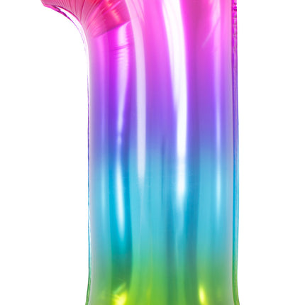 Ballon de baudruche Figure 1 Arc-en-ciel XL 81cm vide