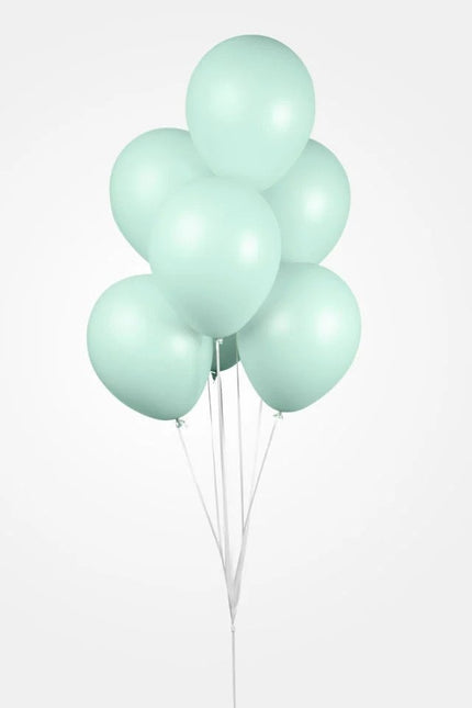 Ballons vert menthe Pastel Macaron 30cm 100pcs