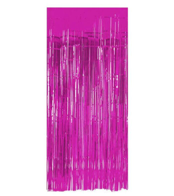 Film de rideau de porte fuchsia 2m