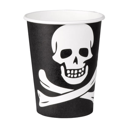 Pirate Cups Skull Paper 210ml 10pcs