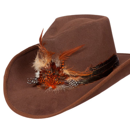 Plumes de chapeau de cow-boy