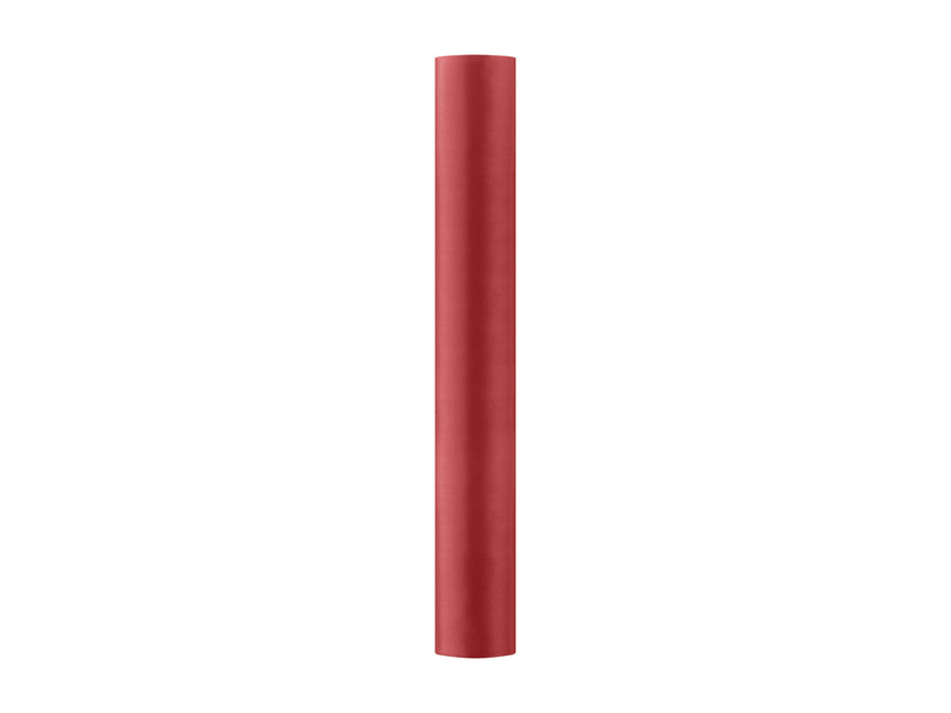 Chemin de table rouge 36cm 9m