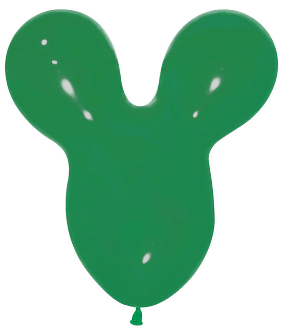 Ballons Tête de Souris Vert Forêt 25pcs