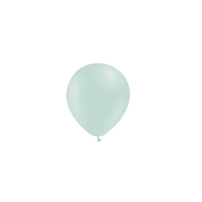 Ballons verts Pastel 14cm 100pcs