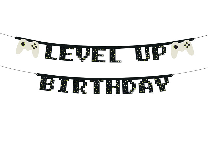 Bannière de jeu Level Up Birthday 2.5m