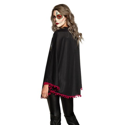 Poncho d'Halloween pour le Jour des Morts