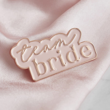 Broche en or rose Team Bride