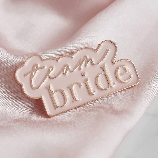 Broche en or rose Team Bride