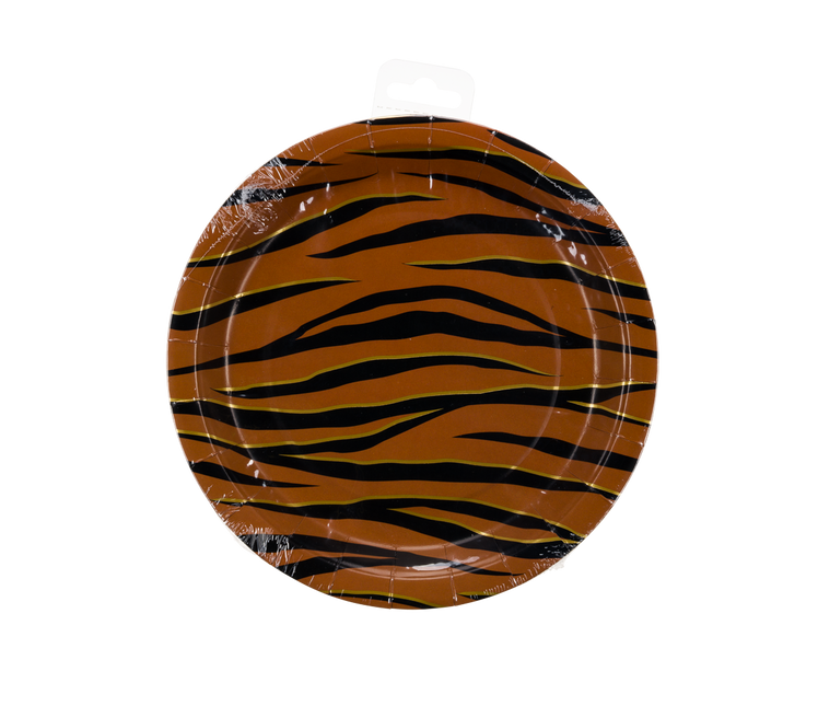 Assiettes Tigre 23cm 8pcs