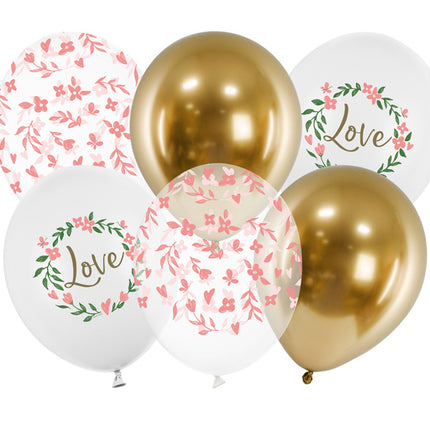 Ballons Love Mix 30cm 6pcs