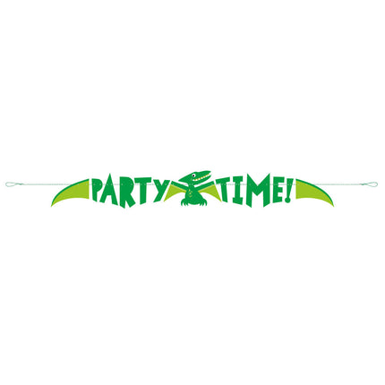 Guirlande de lettres Dino Party Time 1.53m