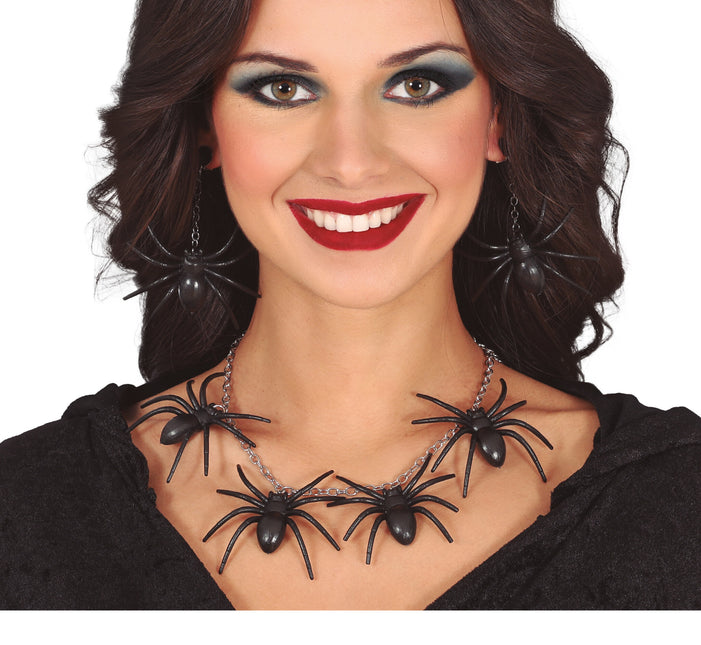 Collier d'Halloween Araignées