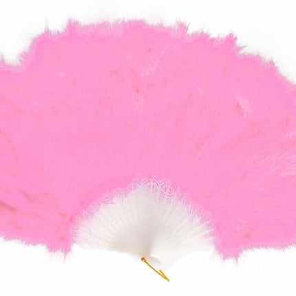 Plumes de handfan rose clair 45cm