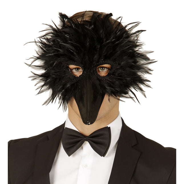 Masque d'oiseau noir