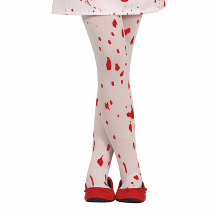 Legging rouge blanc Halloween Bloody Child