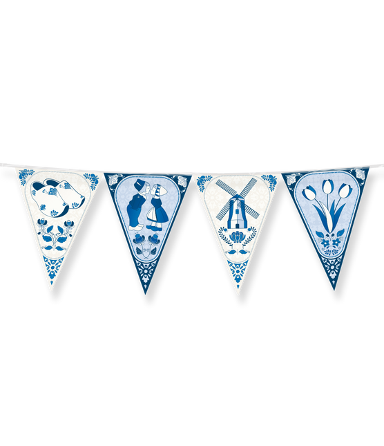 Guirlande bleu Delft 10m