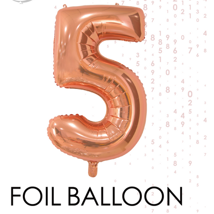 Ballon de baudruche Figure 5 Rose Gold 66cm