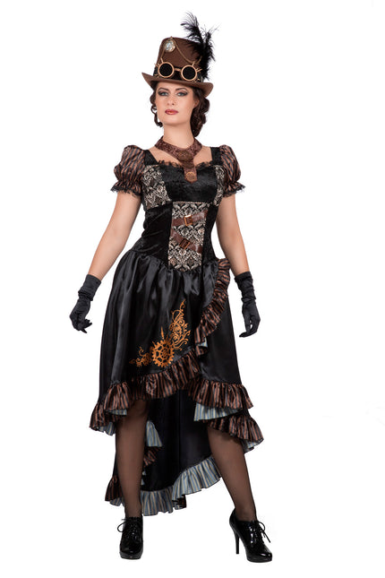 Robe Steampunk Noir Dames