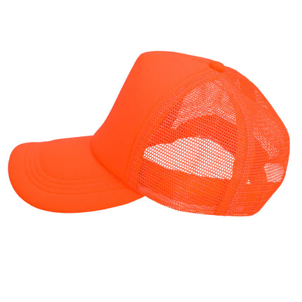 Casquette orange fluo réglable