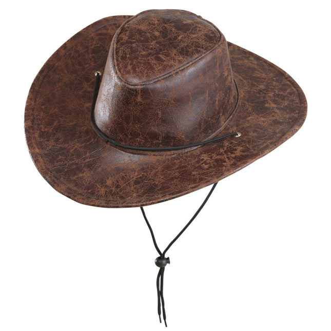 Chapeau de cow-boy aspect cuir