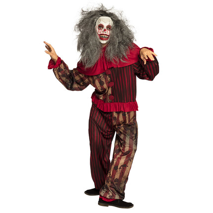 Masque d'Halloween Clown Cheveux gris