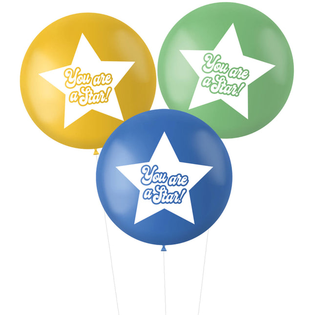 Ballons You Are A Star Rose 80cm 3pcs