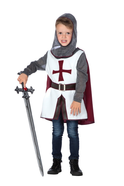 Costume de chevalier enfant Croix 4 pièces