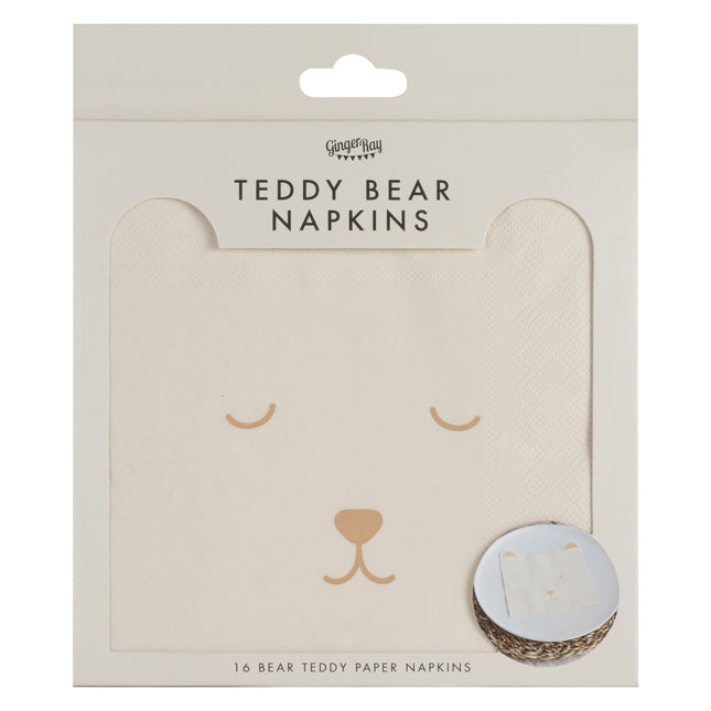 Serviettes de table Baby Shower Teddy 16pcs